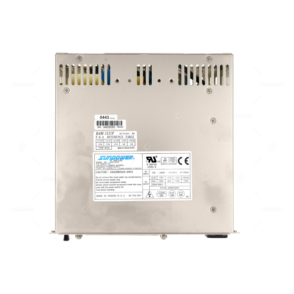 231681-001 HP 330W POWER SUPPLY FOR MSL5000 MSL6000 RAS-2662P